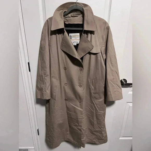 Vintage | London Fog | Trench Coat w/ Removable Fleece Lining | Sz 14P - Picture 5 of 12